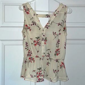 Floral Sleeveless Blouse 🌸